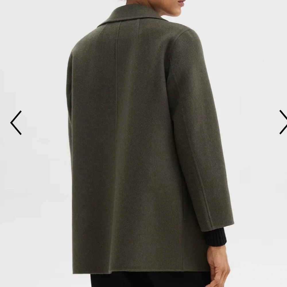 Theory Coat Small Dark Beige/Tan - Picture 6 of 6